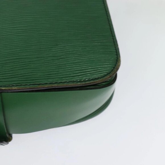 LOUIS VUITTON Epi Cartouchiere MM Shoulder Bag Green M52244 LV Auth 125397 - Picture 5 of 16